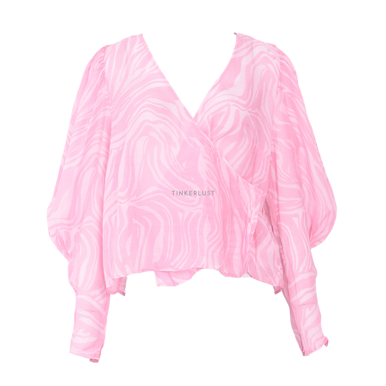 H&M Pink Wrap Blouse