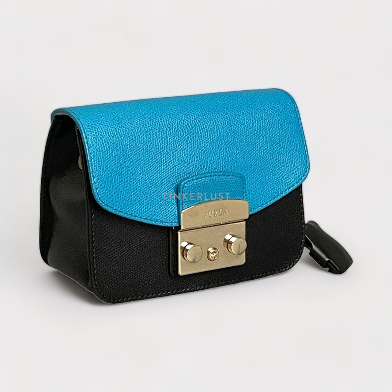 Furla Metropolis Colorblock Black/Blue Crossbody Bag	