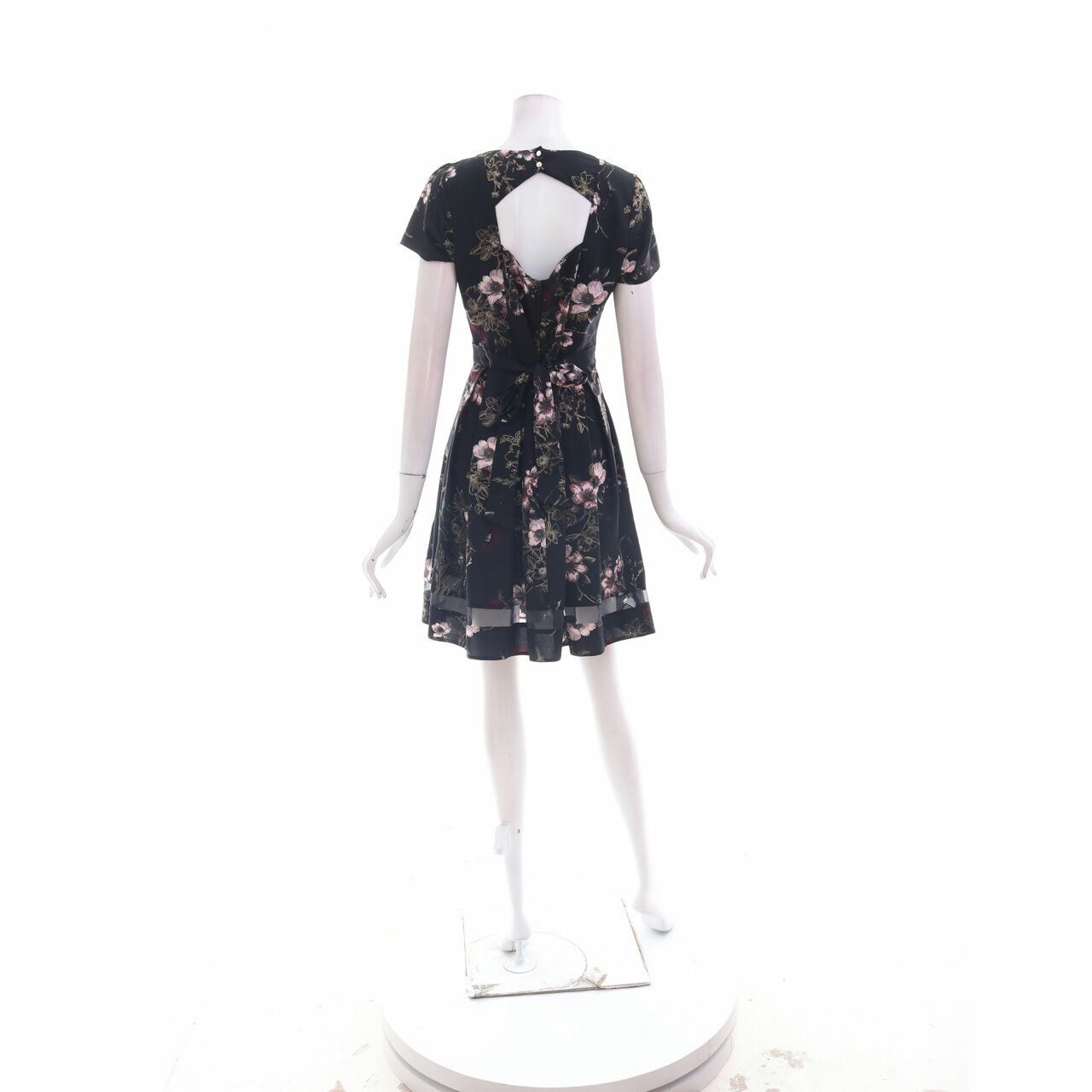 Dorothy Perkins Black Floral Mini Dress