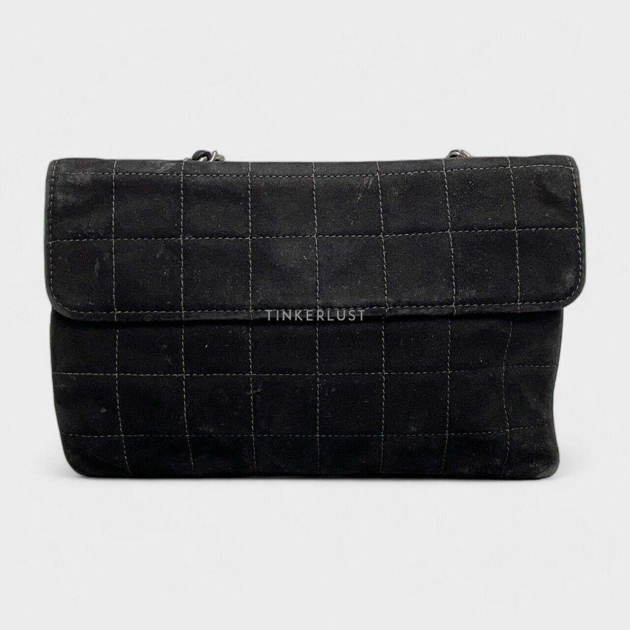 Chanel Black Suede Swarovski Handbag