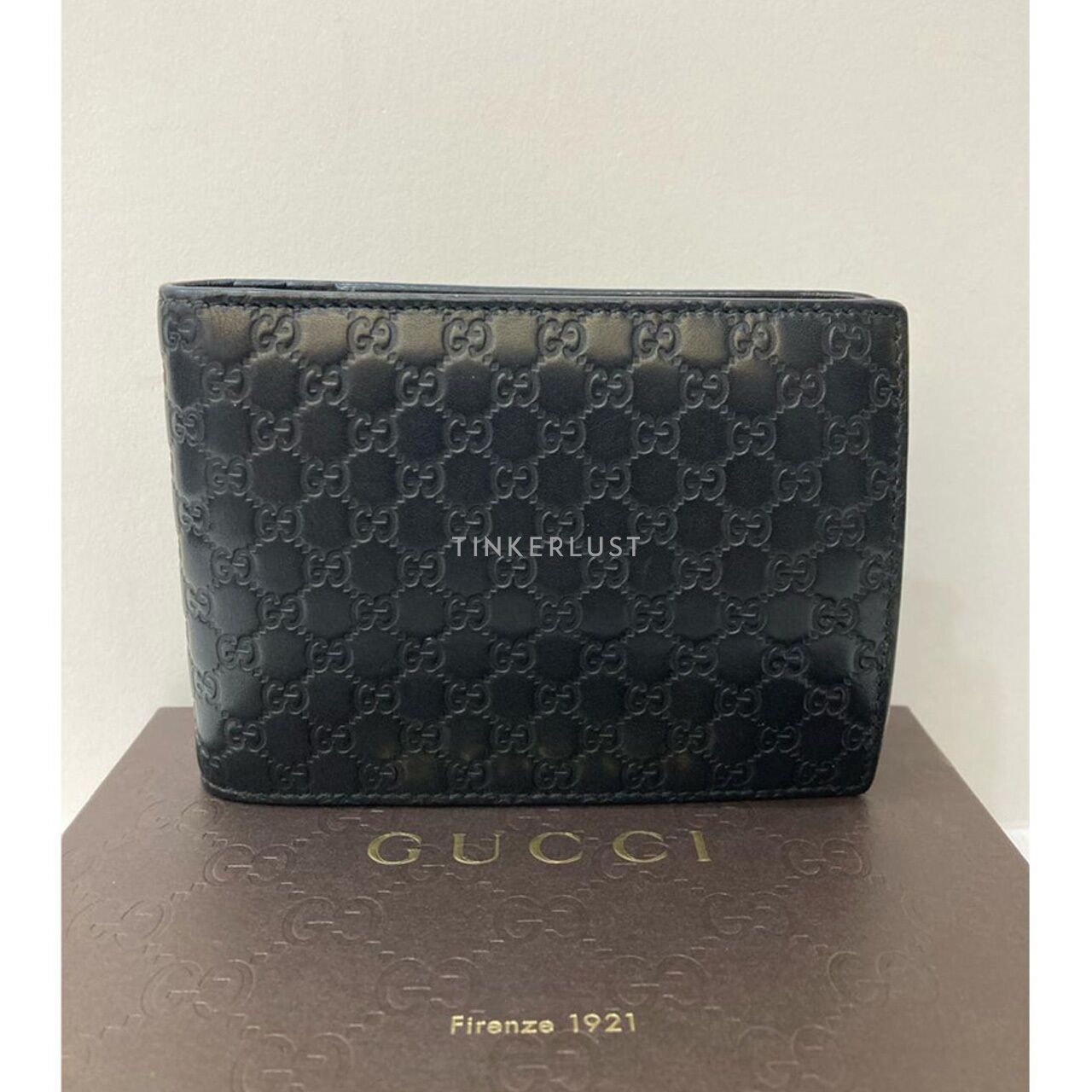 Gucci GG Microguccissima Black Bifold Wallet