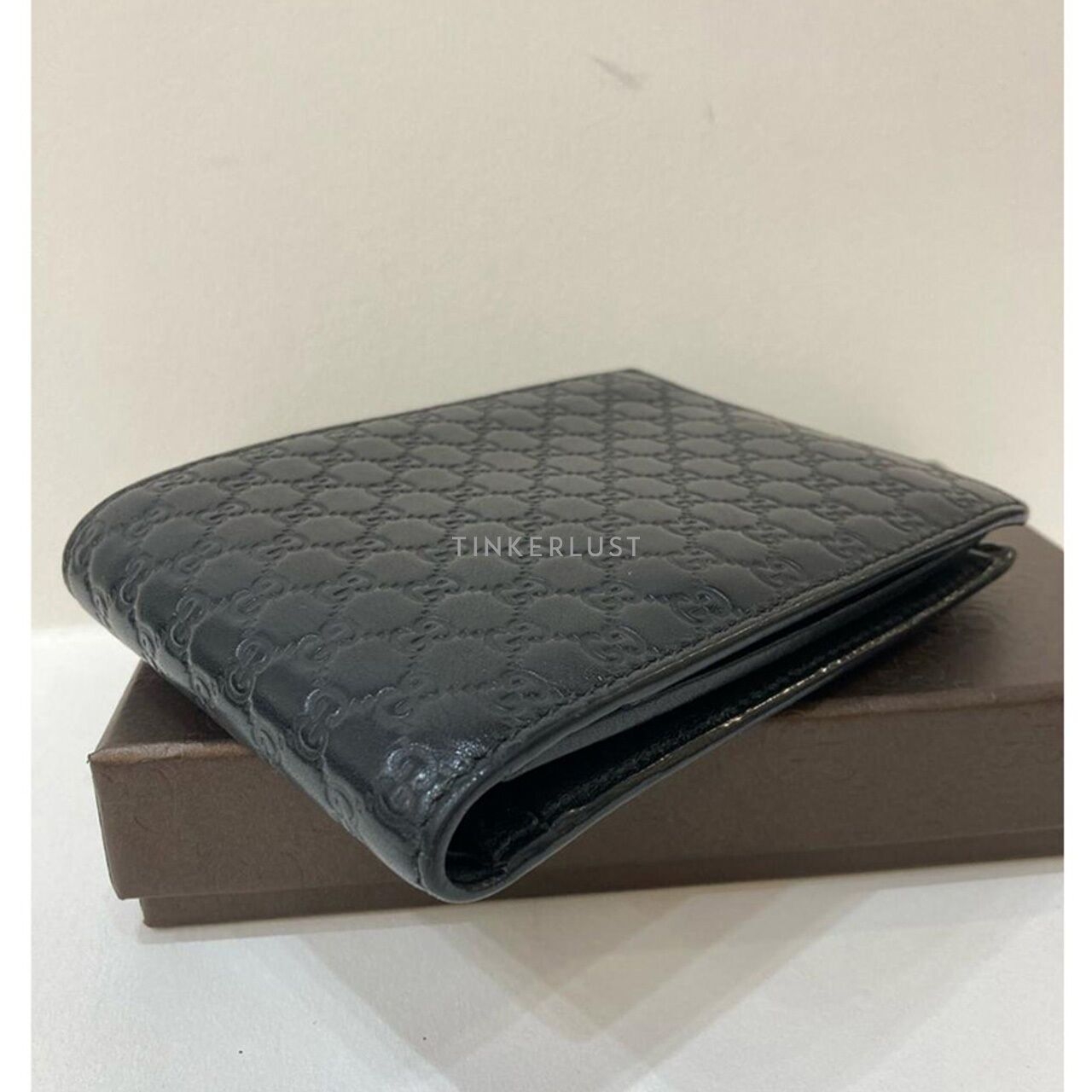 Gucci GG Microguccissima Black Bifold Wallet