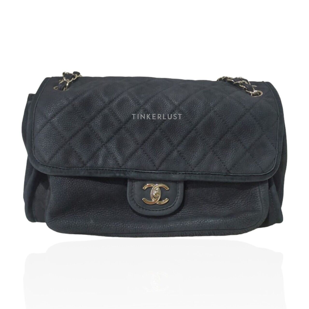 Chanel Black Wet Caviar #16 SHW Shoulder Bag
