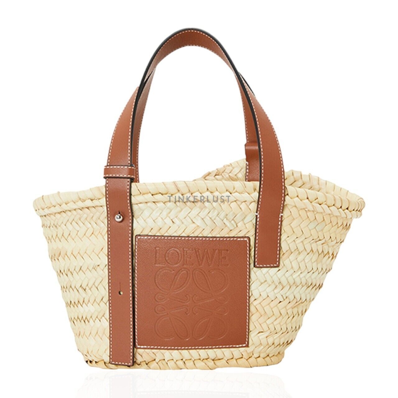 Loewe Small Basket Top Handle Bag in Natural/Tan Handbag