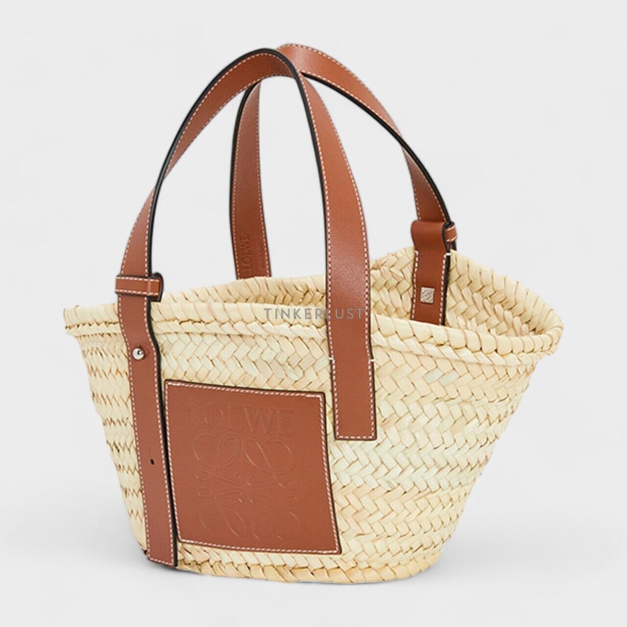 Loewe Small Basket Top Handle Bag in Natural/Tan Handbag