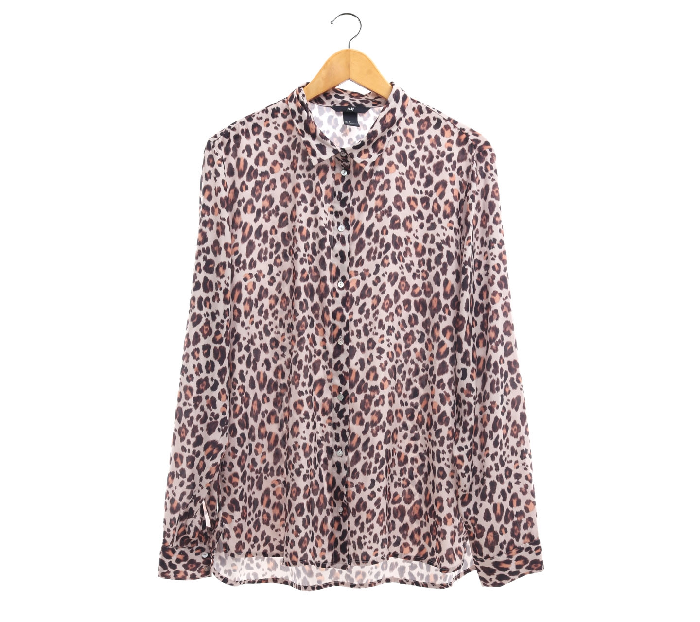 H&M Brown Leopard Printed Shirt