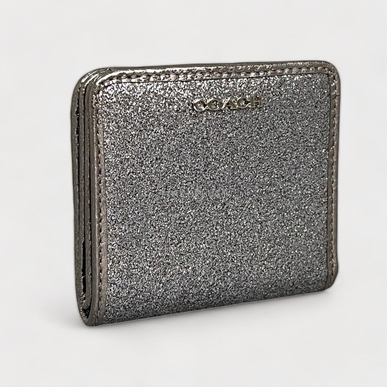 Coach Vintage Glitter Silver Wallet