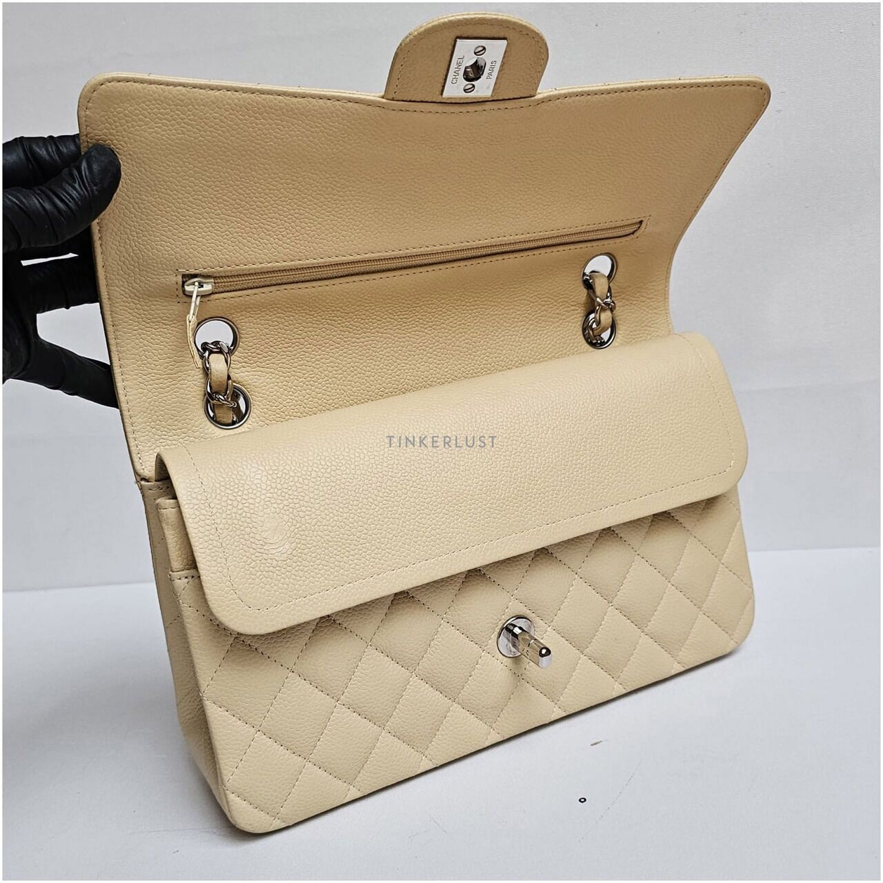 Chanel Medium Yellow Pastel Double Flap Bag SHW Shoulder Bag