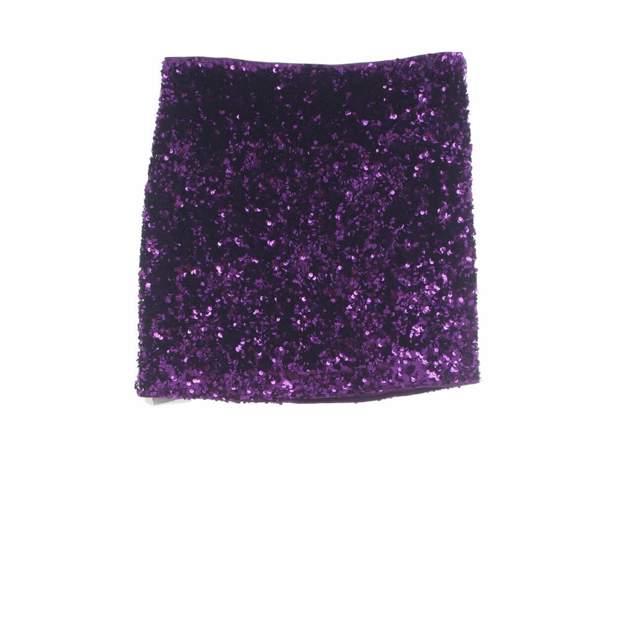 H&M Purple Sequins Mini Skirt