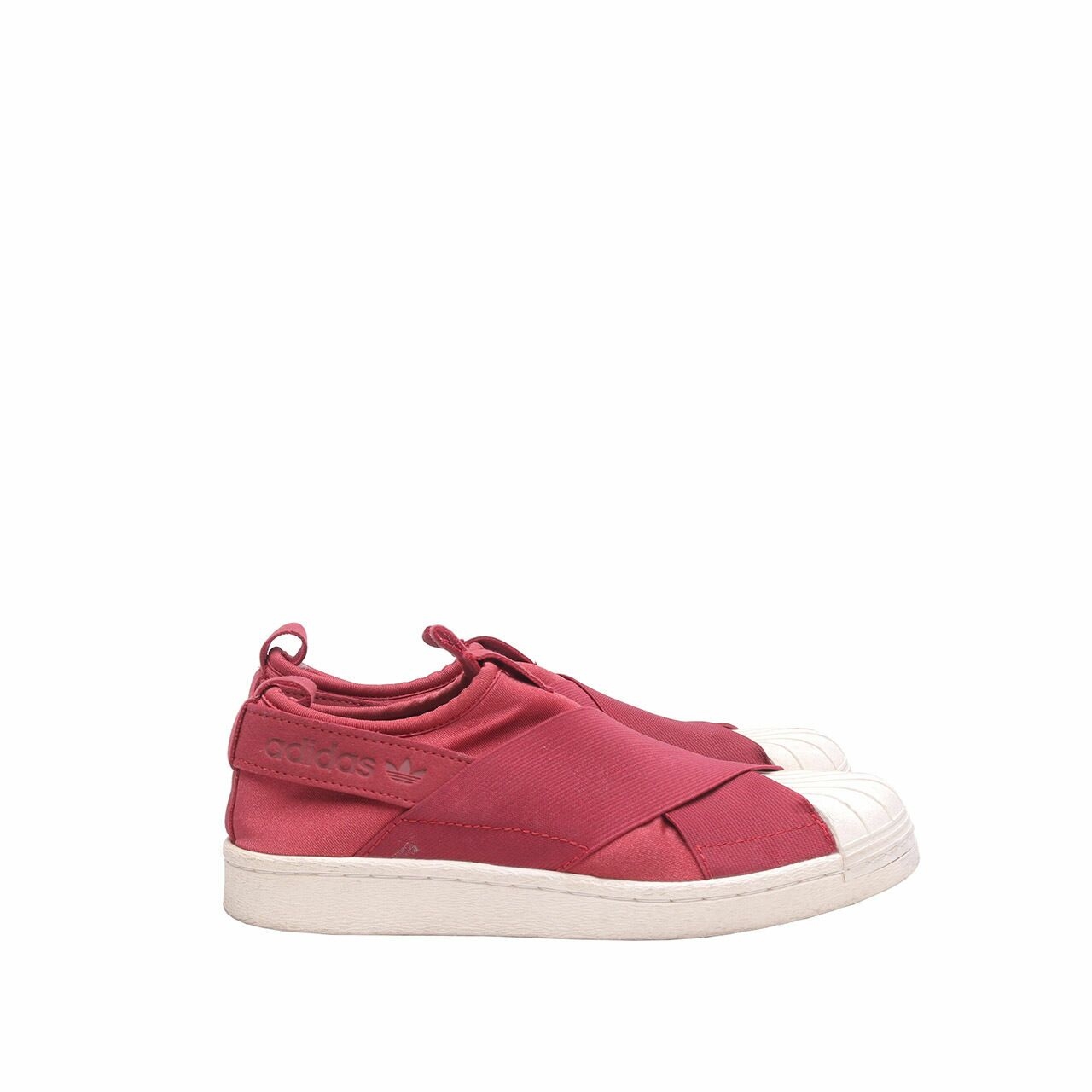 Adidas Red Slip On Sneakers