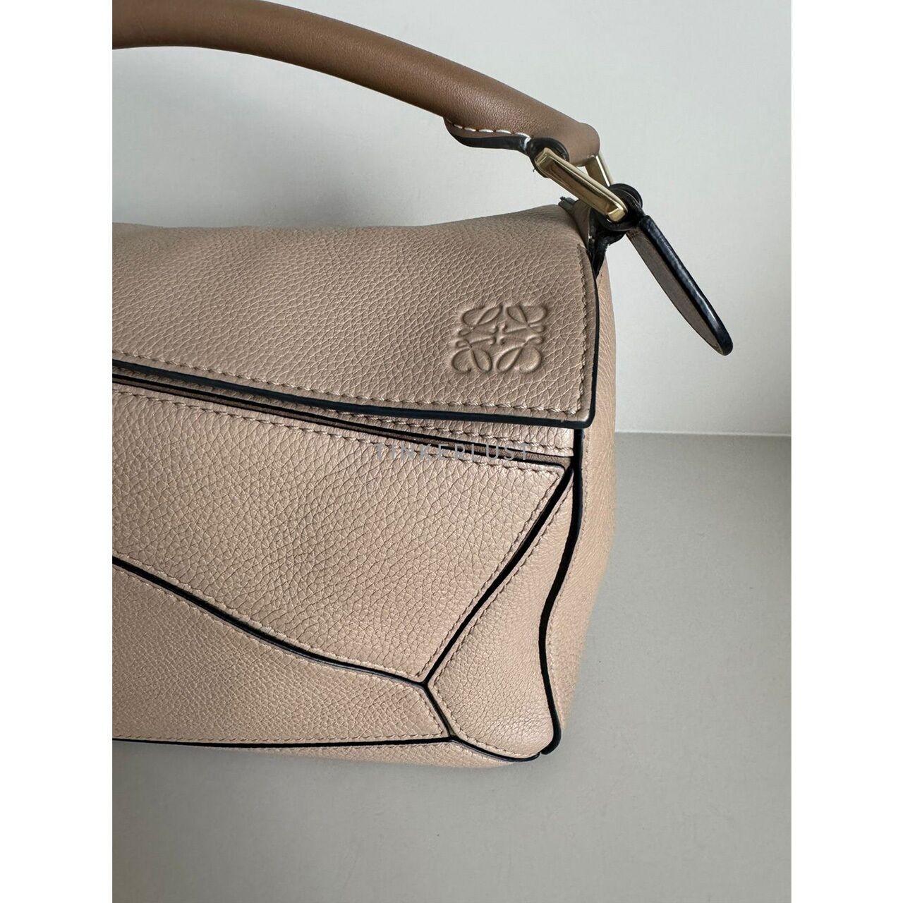Loewe Puzzle Small Taupe 2 Tone Satchel