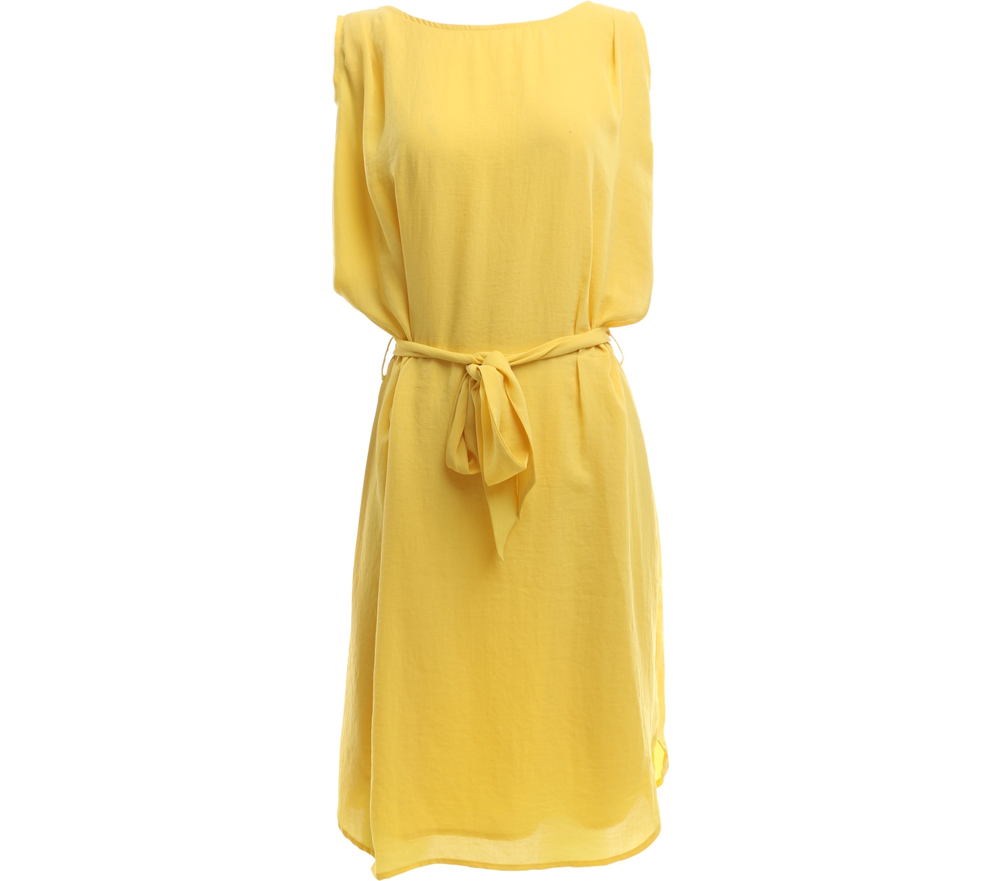 Esprit Yellow A-Line Midi Dress