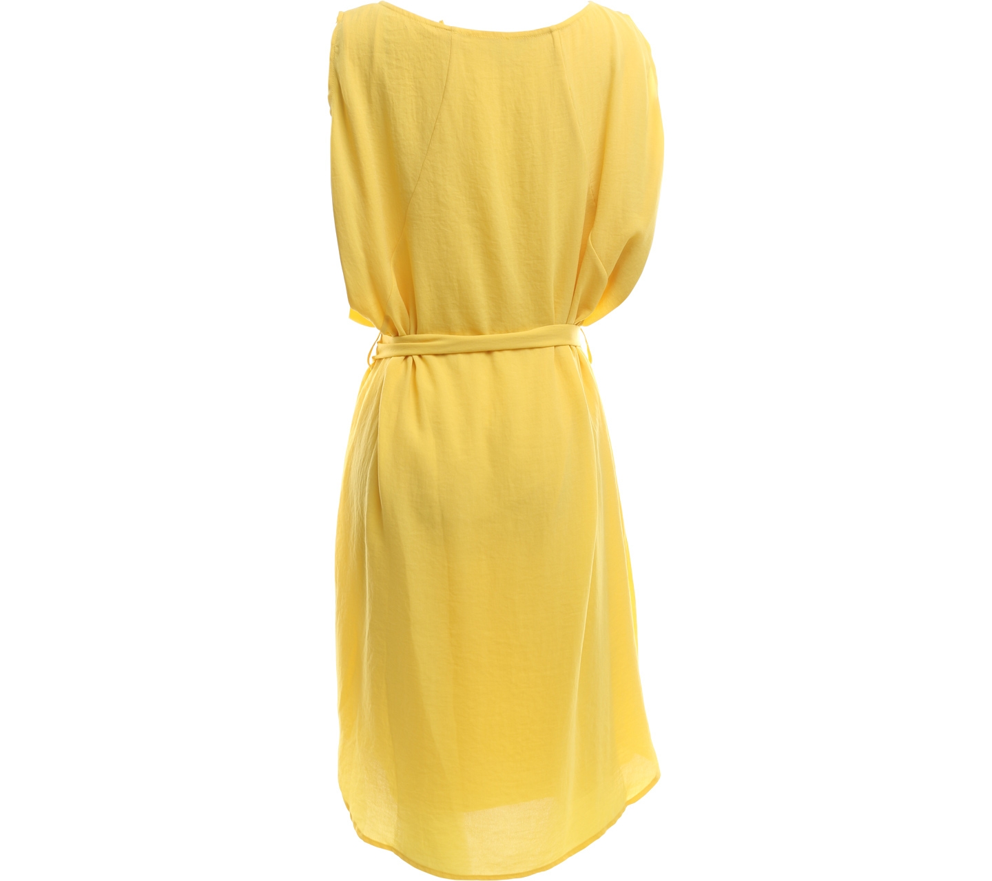 Esprit Yellow A-Line Midi Dress