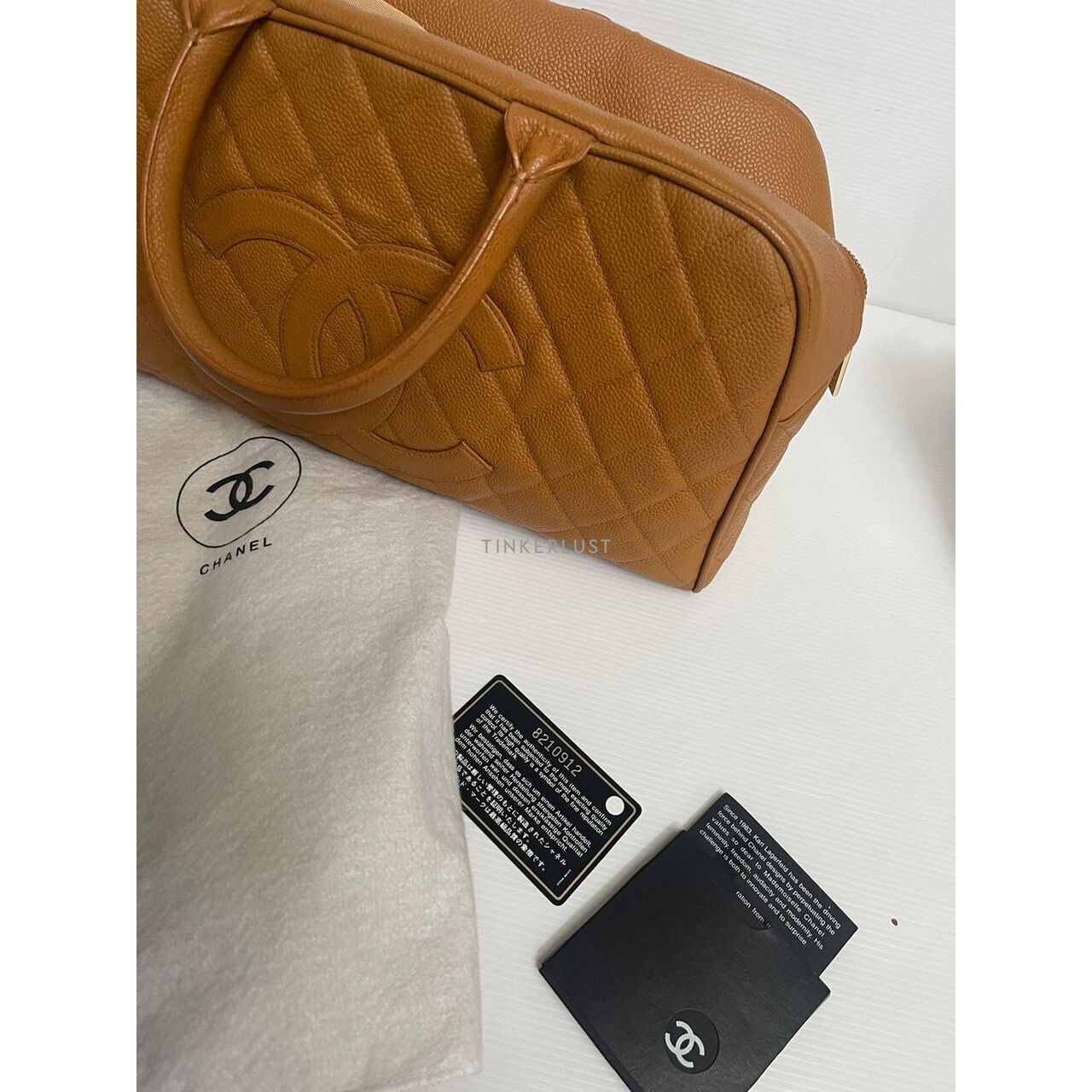 Chanel Bowling Caramel Caviar GHW #8 Handbag