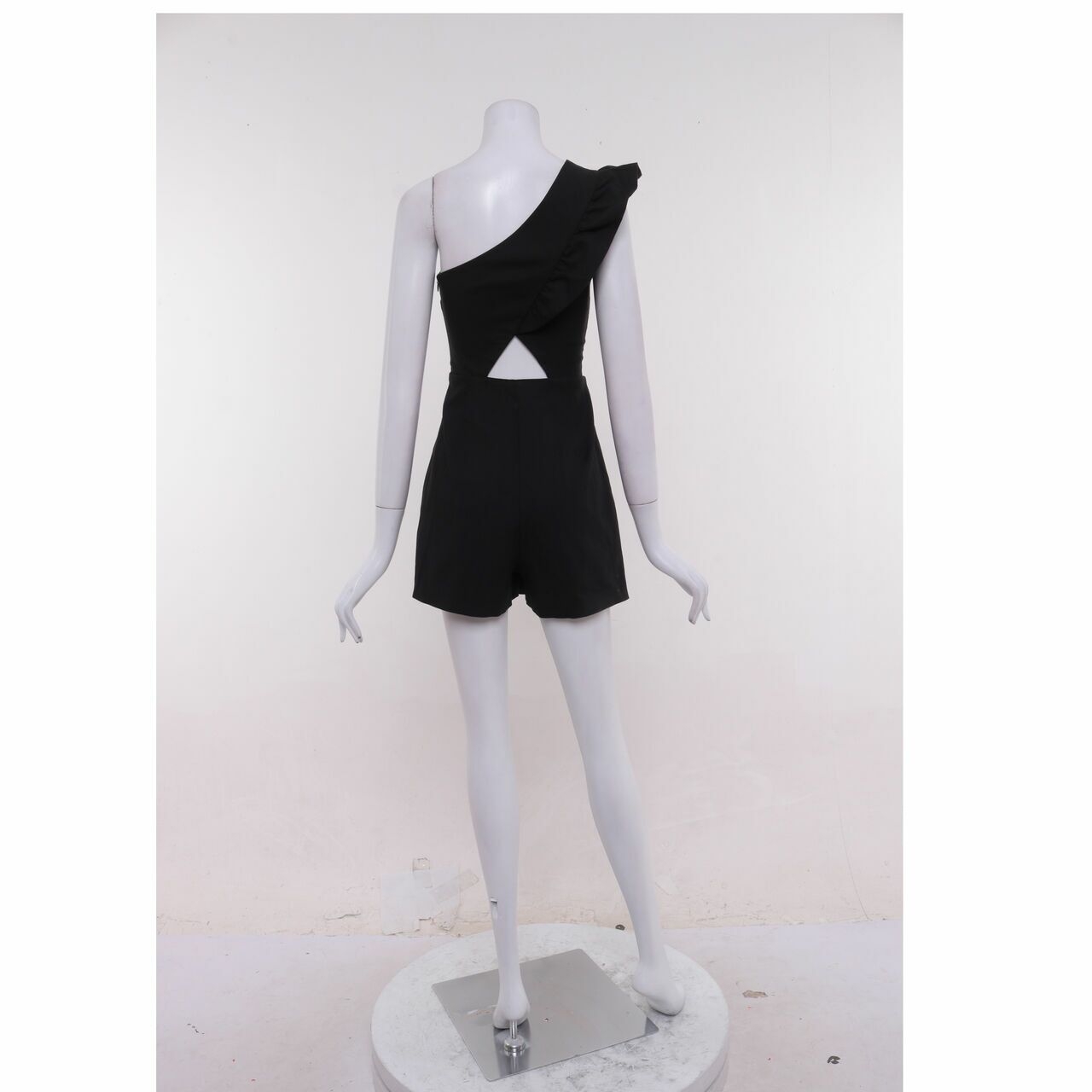 Zara Black One Shoulder Jumpsuit