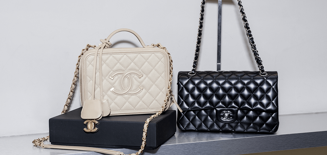 Chanel vanity and double flap lambskin
