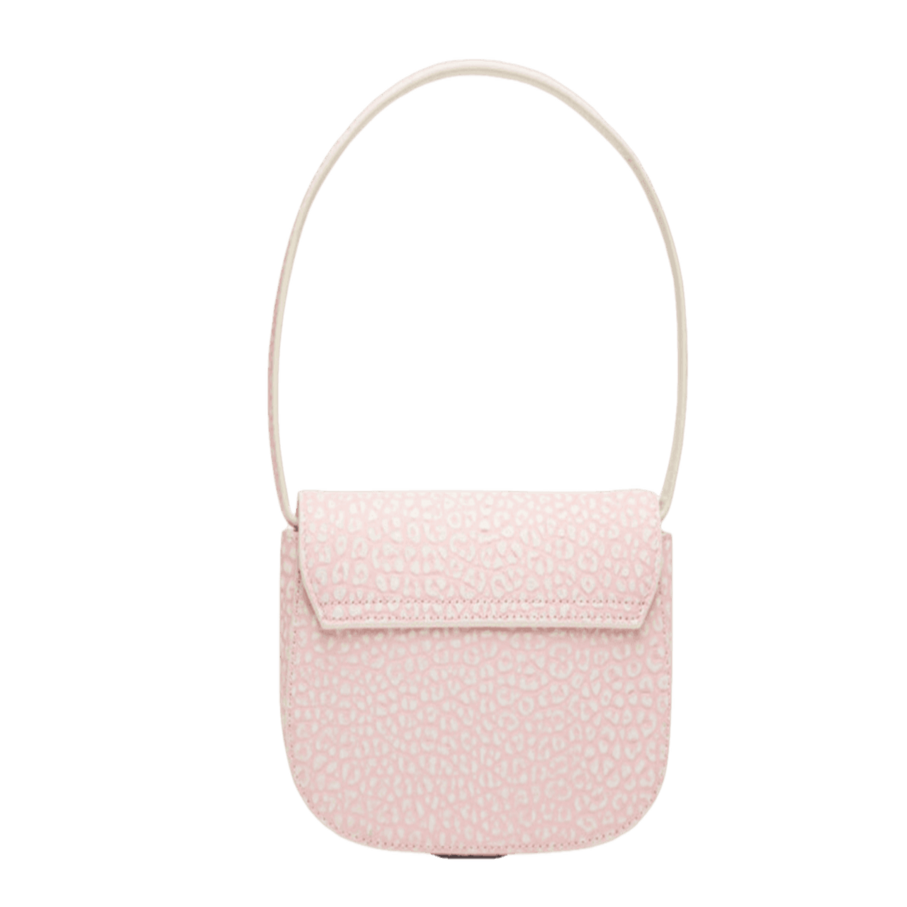 Diesel Pink Animal Print Shoulder Bag