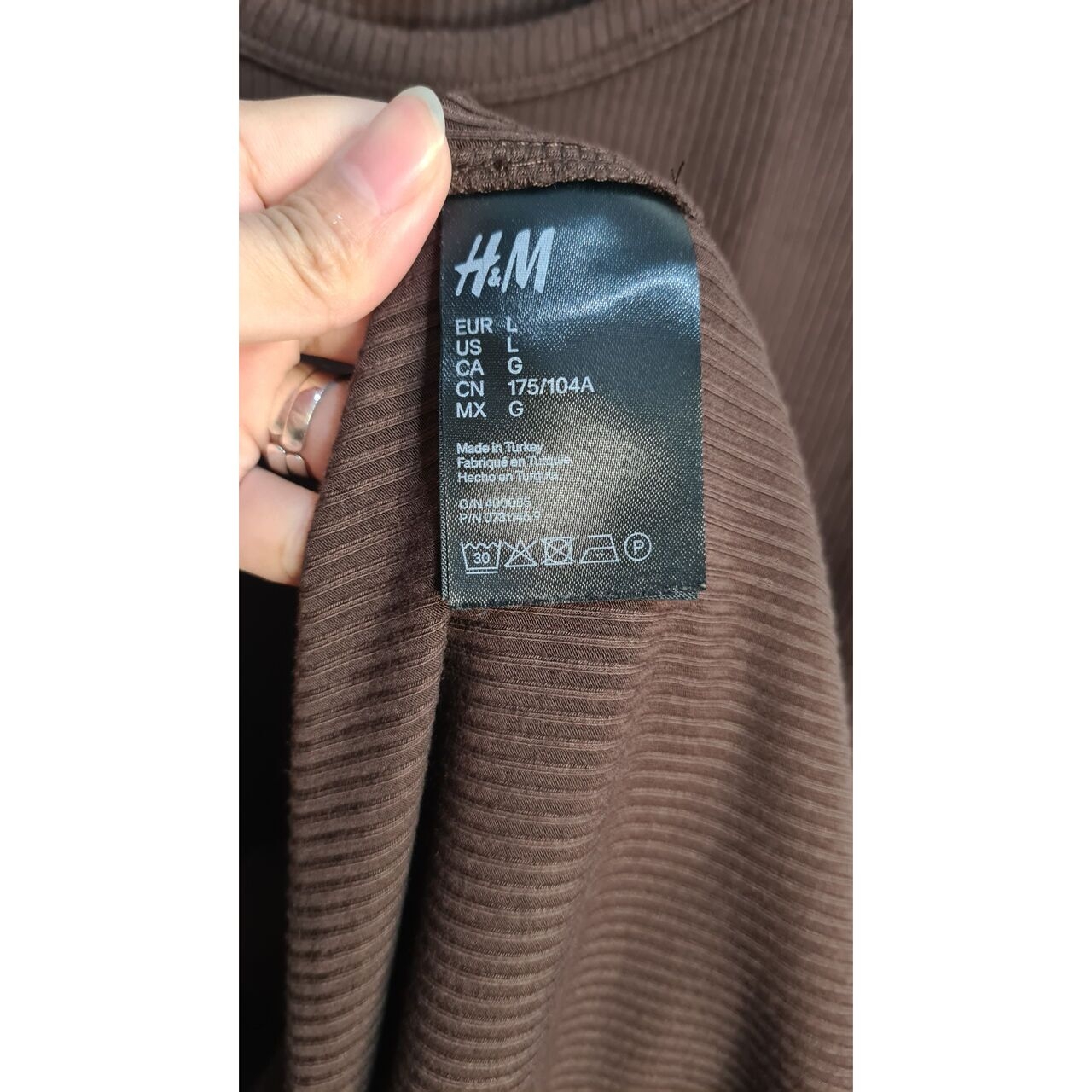 H&M Brown Knit Mini Dress