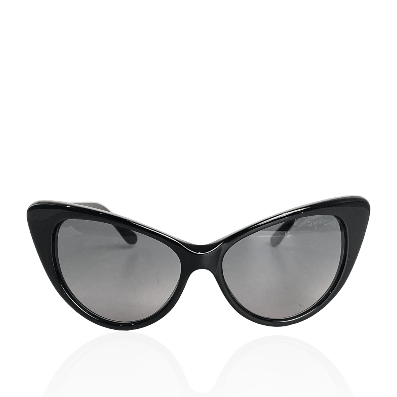 Tom Ford Black Nikita Cat Eye Sunglasses Black