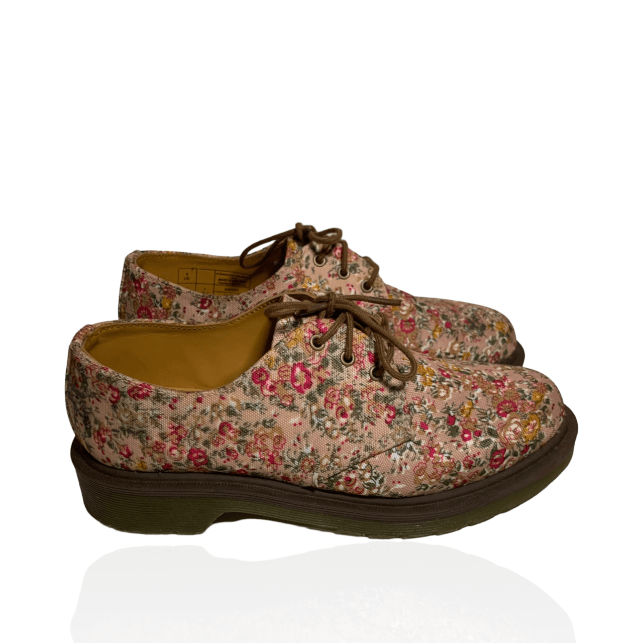 Drmartens Pink Rose Floral Sneakers