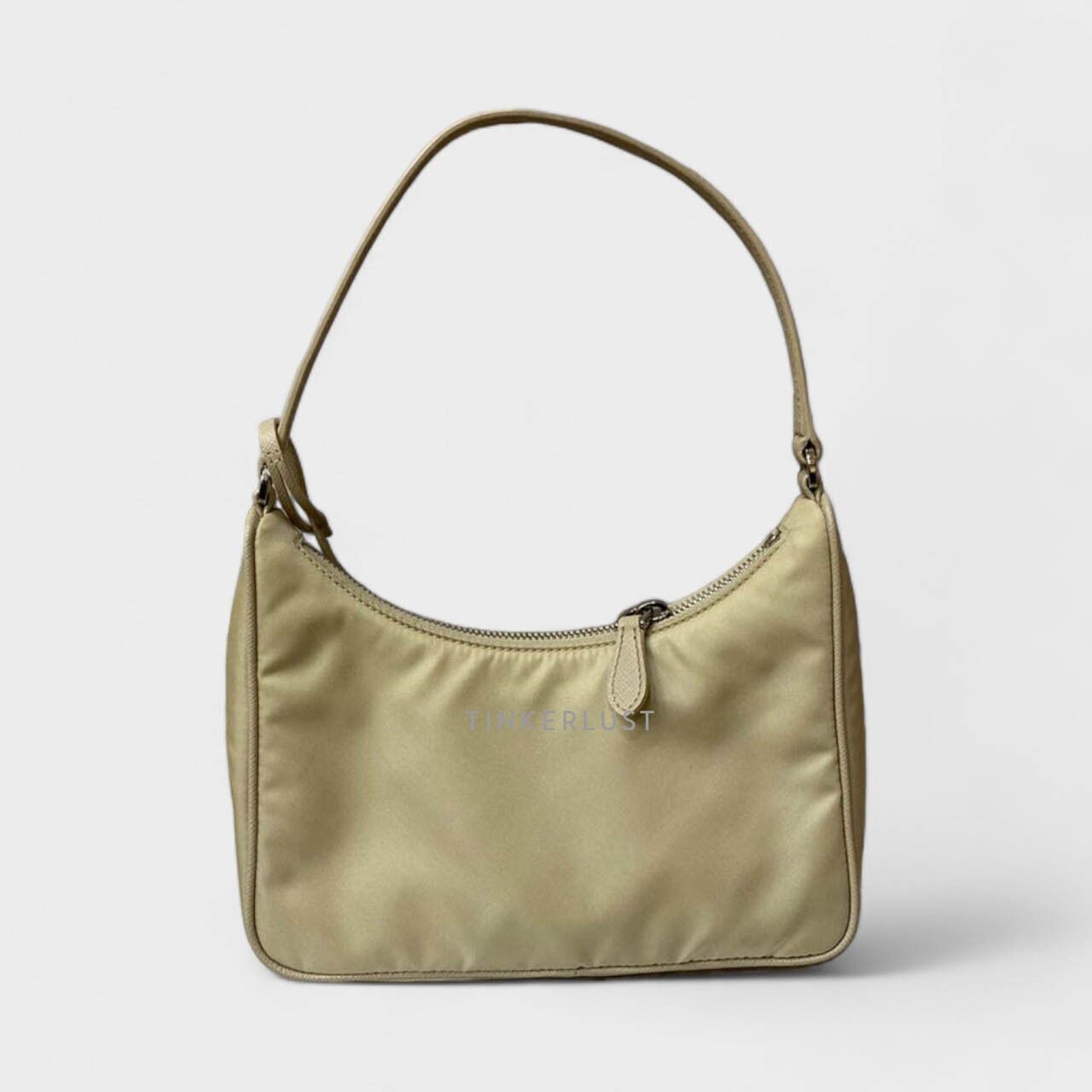 Prada Re-Edition Small Beige Nylon 2022 SHW Shoulder Bag