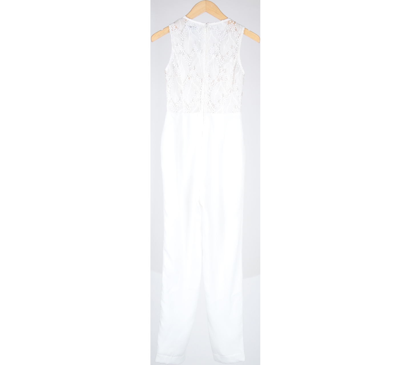 Thea by Thara Off White And Cream Sheer Insert Jumpsuit