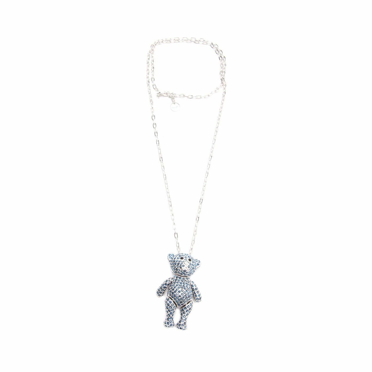 thomas sabo Silver & Blue Teddy Bear Necklace Jewelry