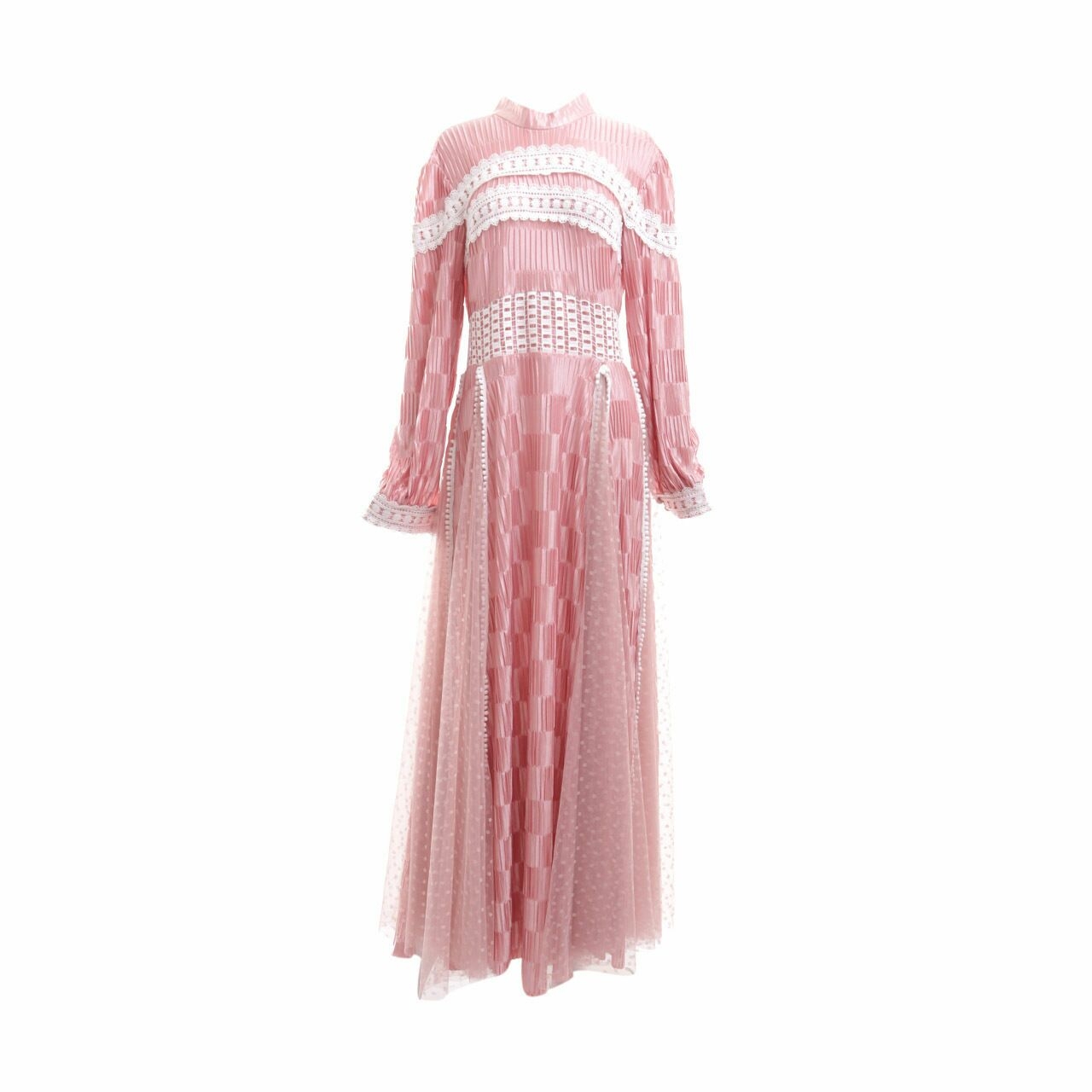 Barli Asmara Pink Tulle Long Dress