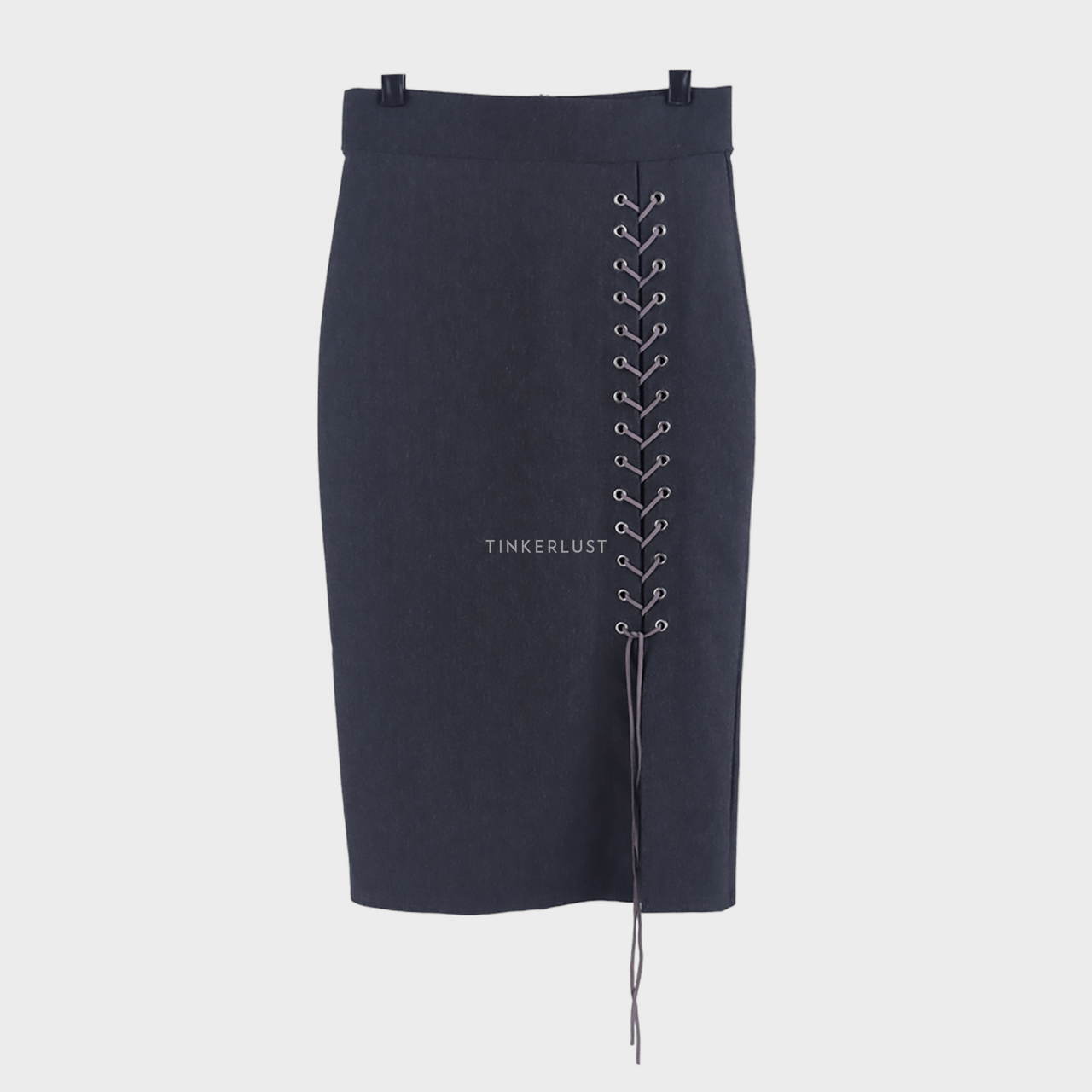 Spring Summer Style Dark Grey Midi Skirt