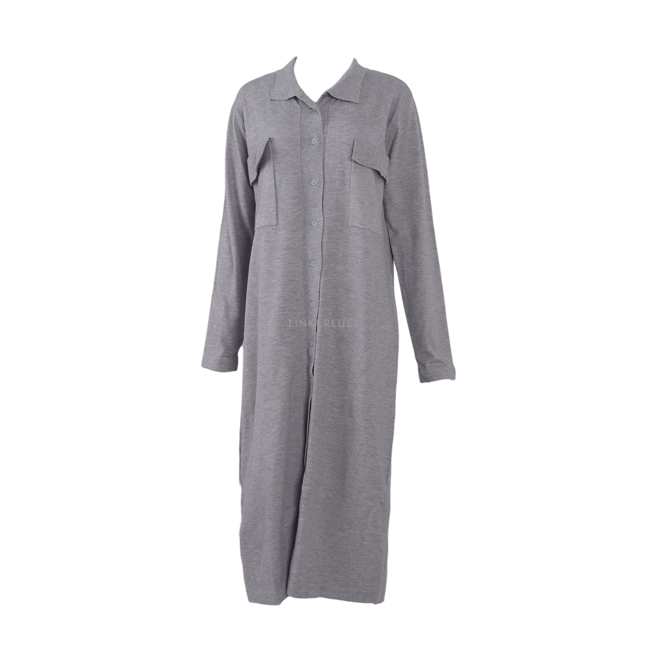 Duma Grey Knit Midi Dress
