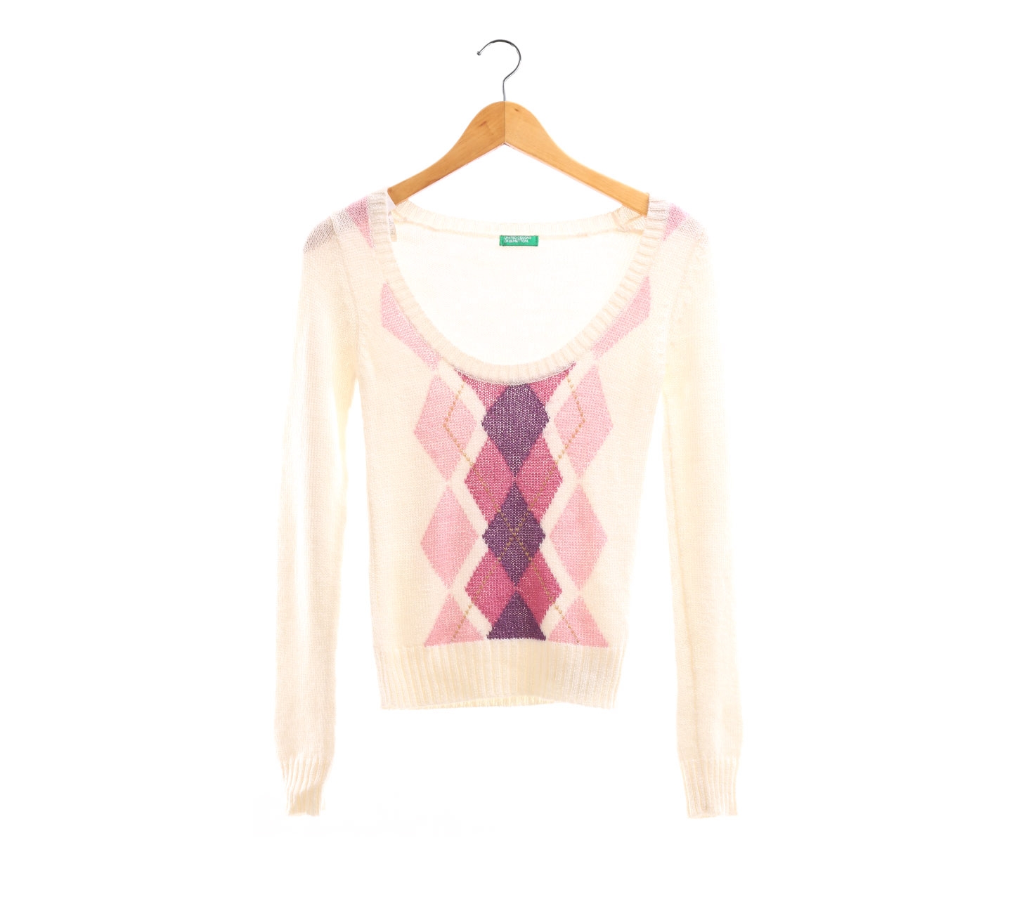 Benetton Cream Knit Sweater