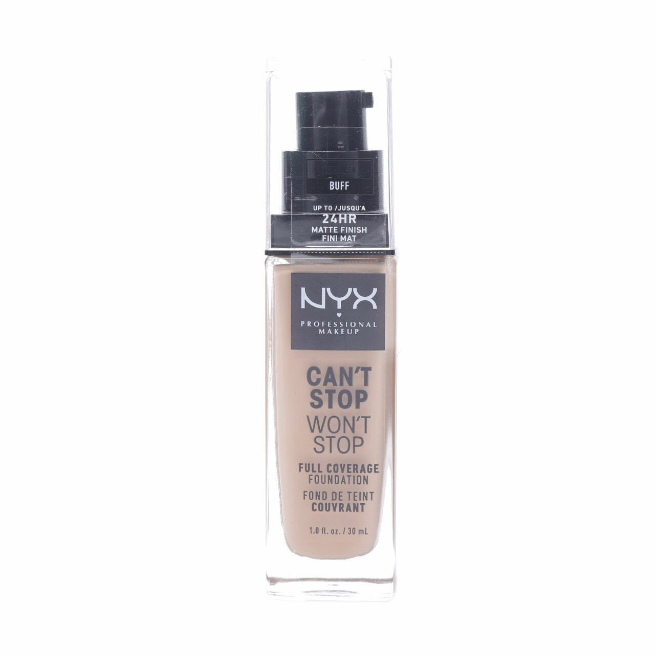 NYX Can't Stop Won't Stop Full Coverage Foundation 24HR Matte Finish #Buff Faces