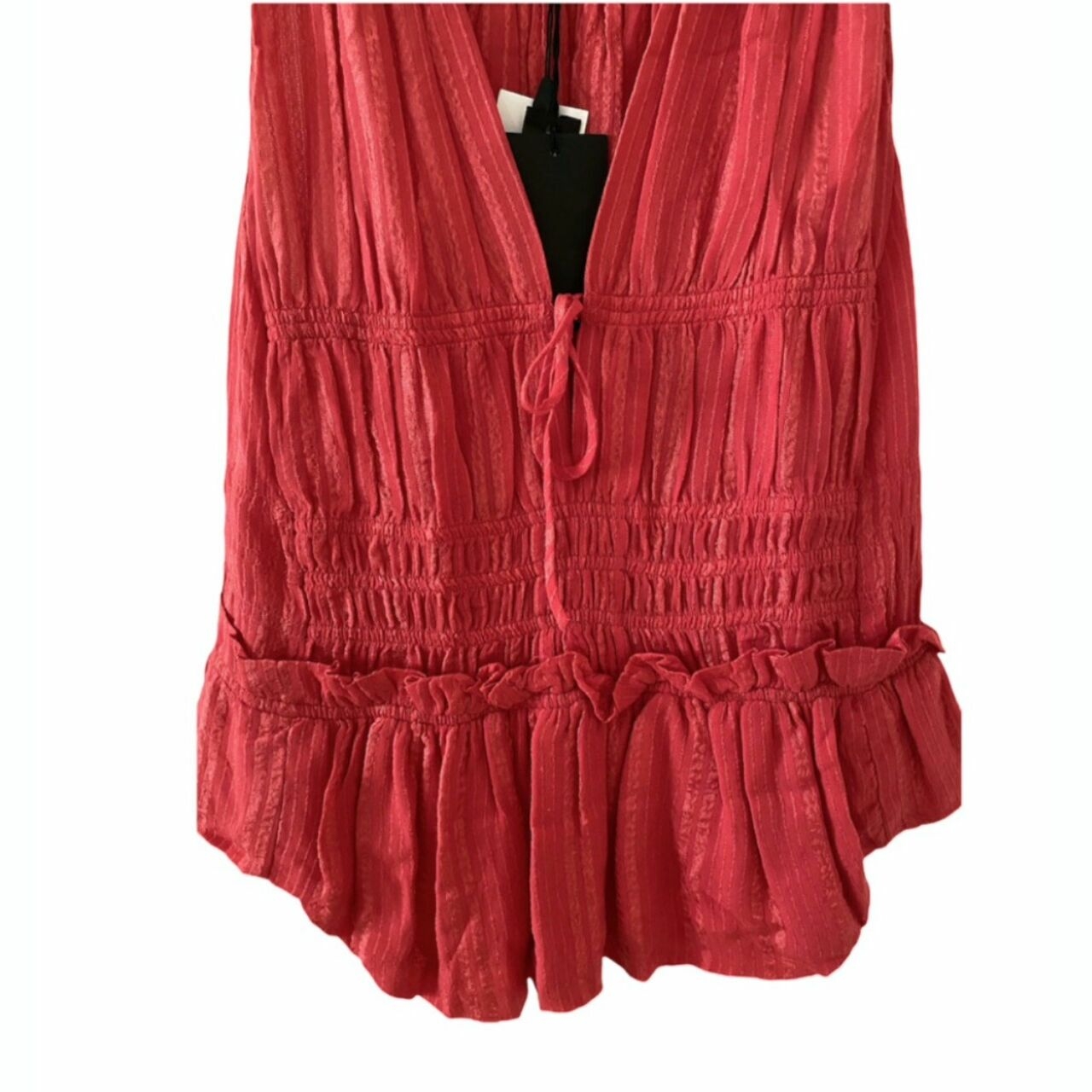 Etoile Isabel Marant Pink Coral Ruched Top