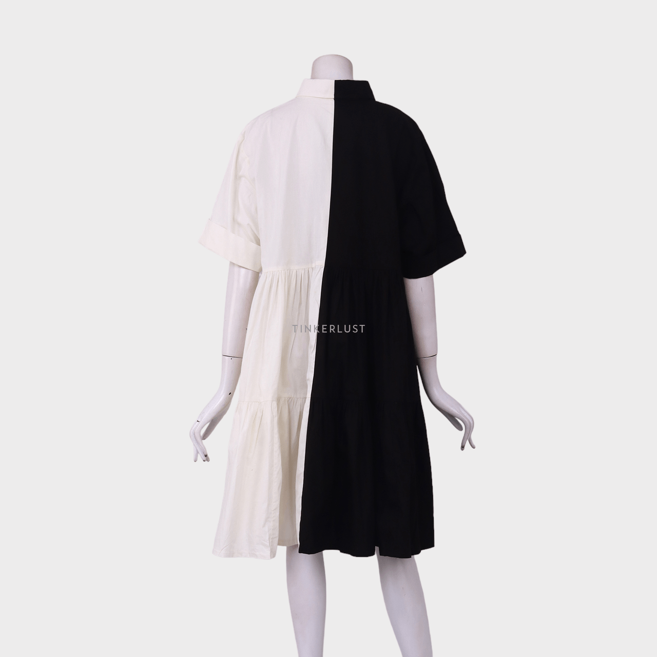M by Mischa x Krisna Siantar Black & White Mini Dress
