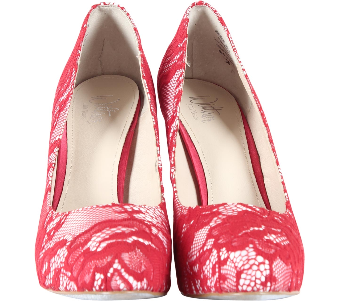 Wittner Red Lace Heels