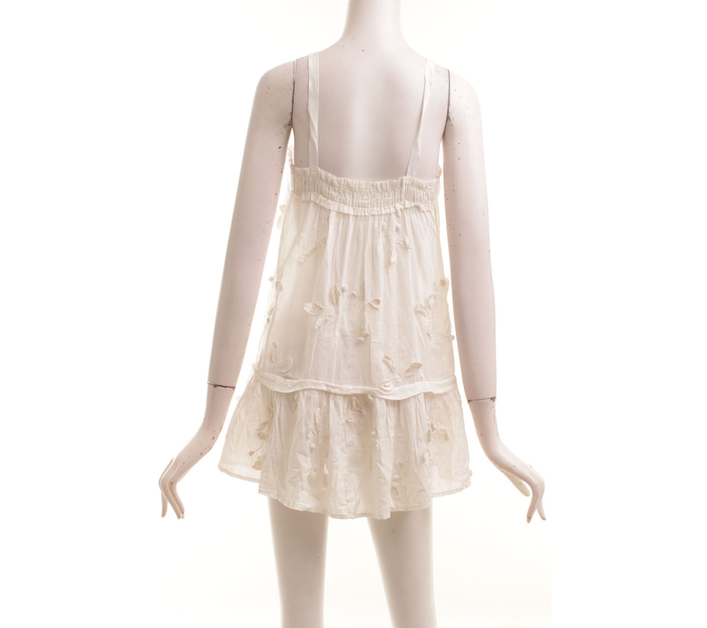 Moulinette Soeurs Patterned Lace Off White Sleeveless