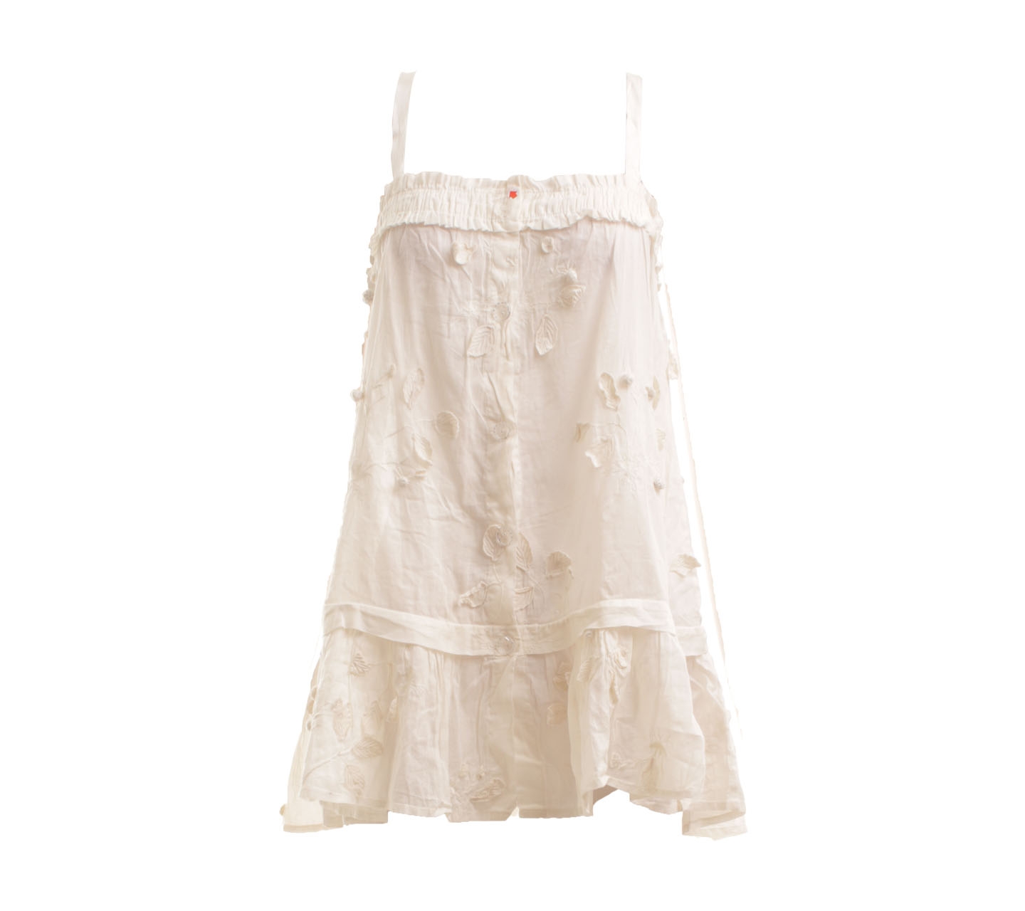Moulinette Soeurs Patterned Lace Off White Sleeveless