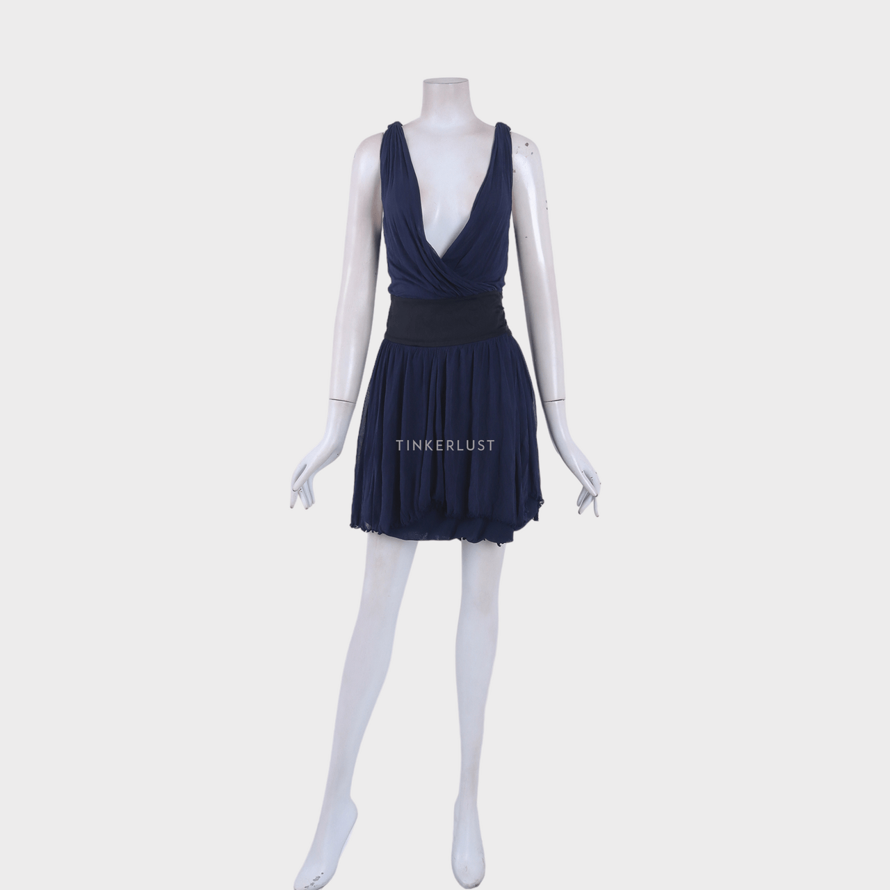 Diane von Furstenberg Lorelei Navy Wrap Dress