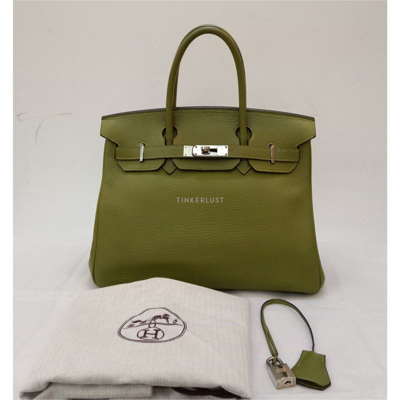 Hermes Birkin 30 Vert Chartreuse #J 2006 PHW Handbag