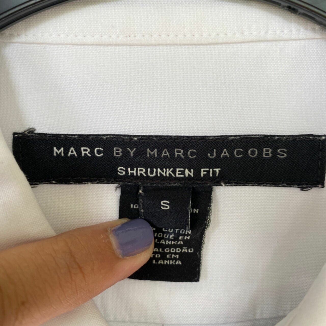 Marc By Marc Jacobs Grey & White Organic Kemeja
