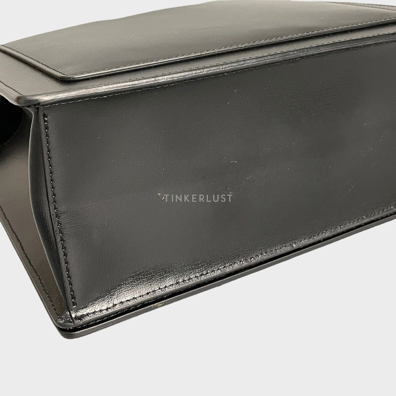 Off-White Cash Jitney 1.4  Black Calfskin SHW Handbag