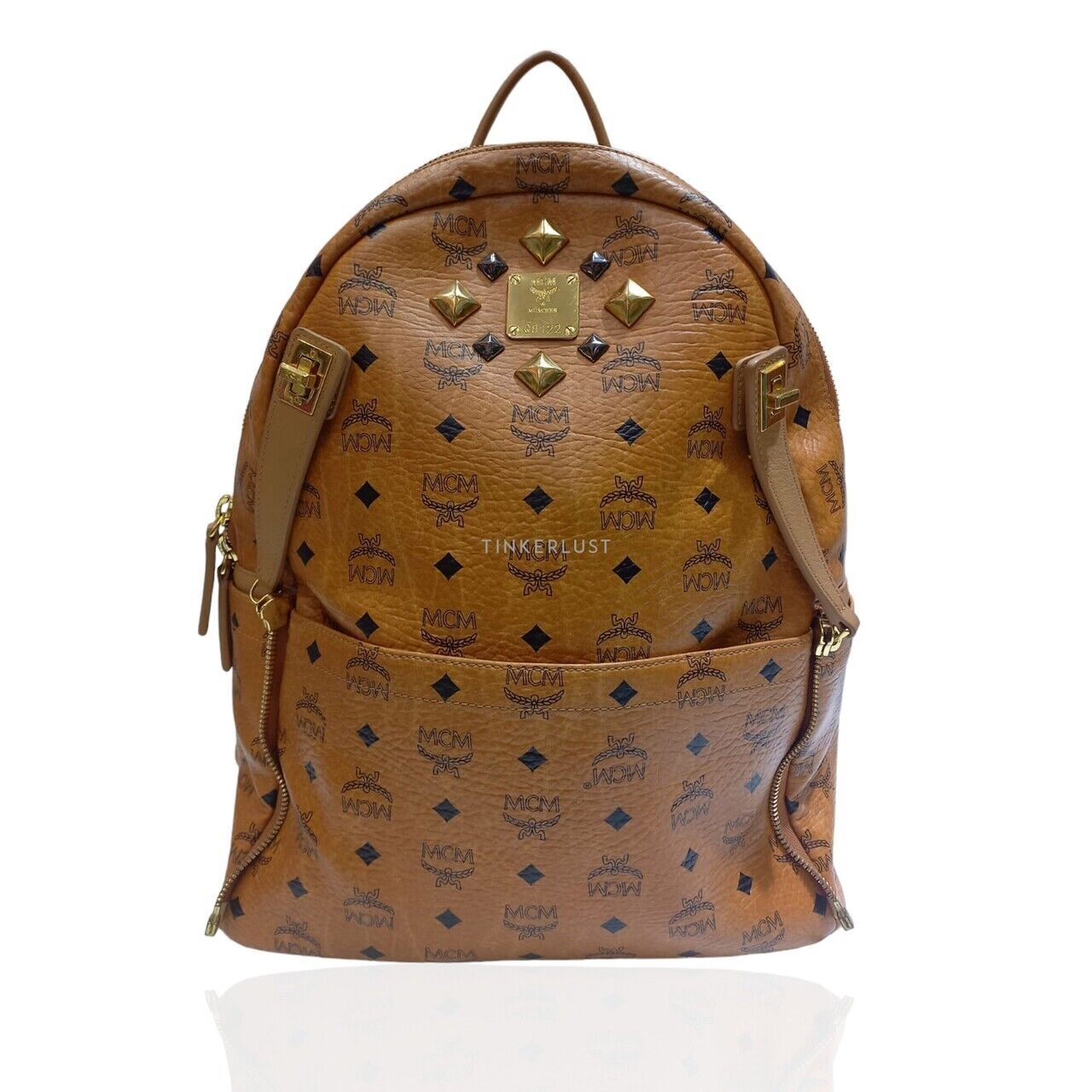 MCM Large Leather Brown 2015 Backpack
