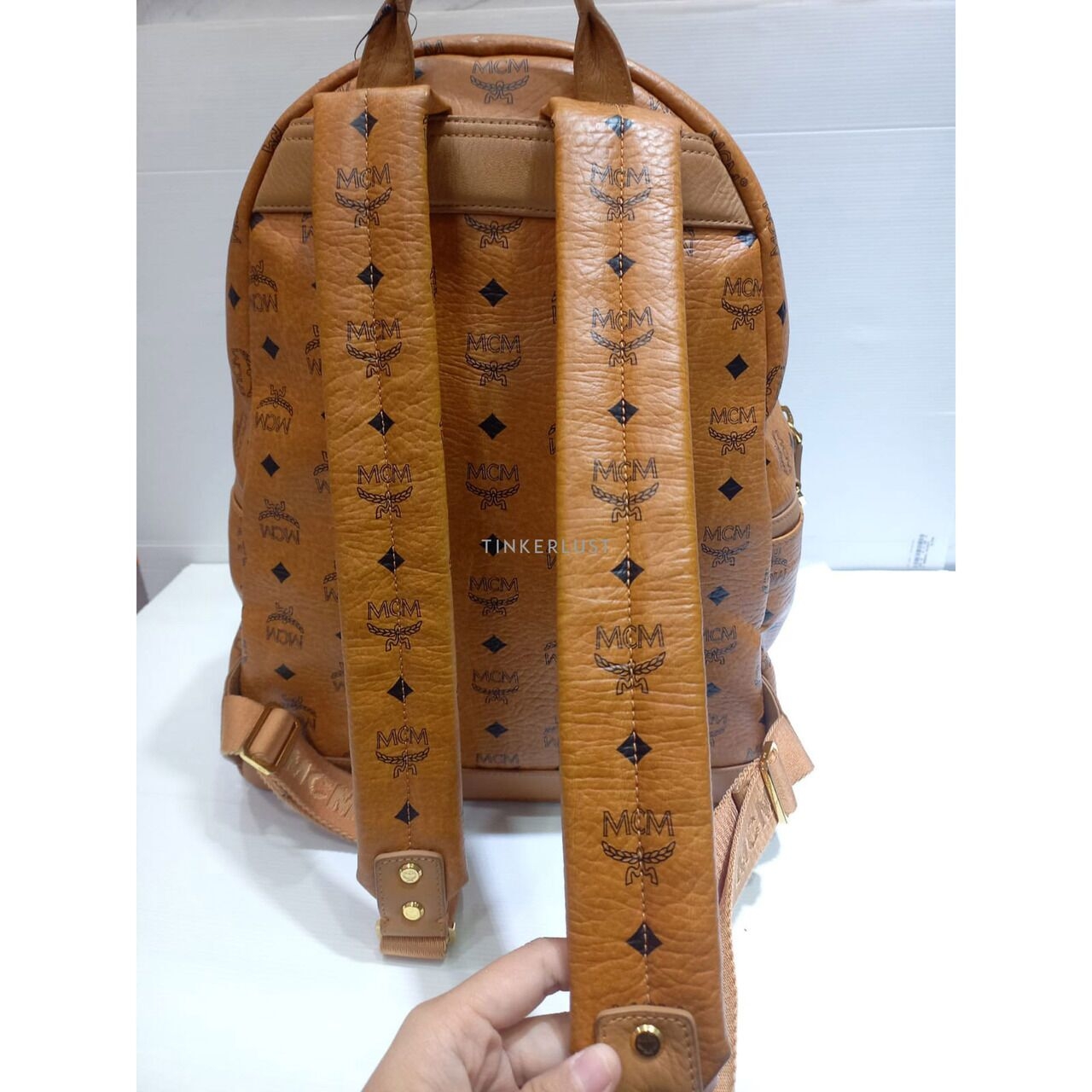 MCM Large Leather Brown 2015 Backpack