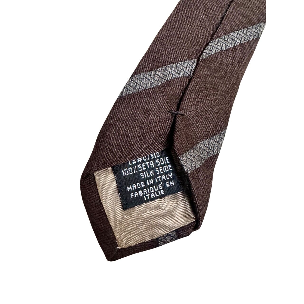 Emporio Armani Brown Silk Tie