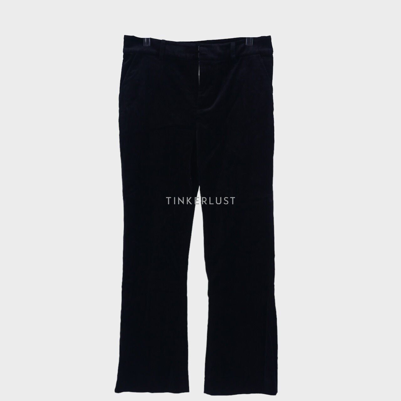 Frame Black Velour Long Pants