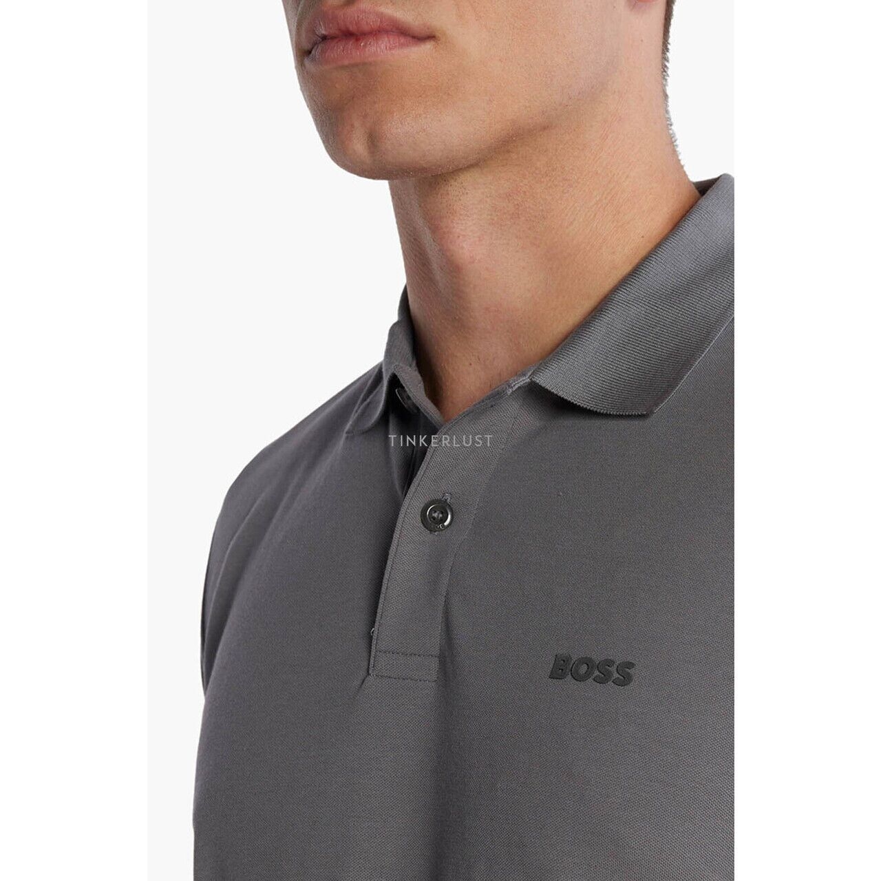 Hugo Boss Men Paddy 4 Stretch Regular Fit Polo Shirt in Grey