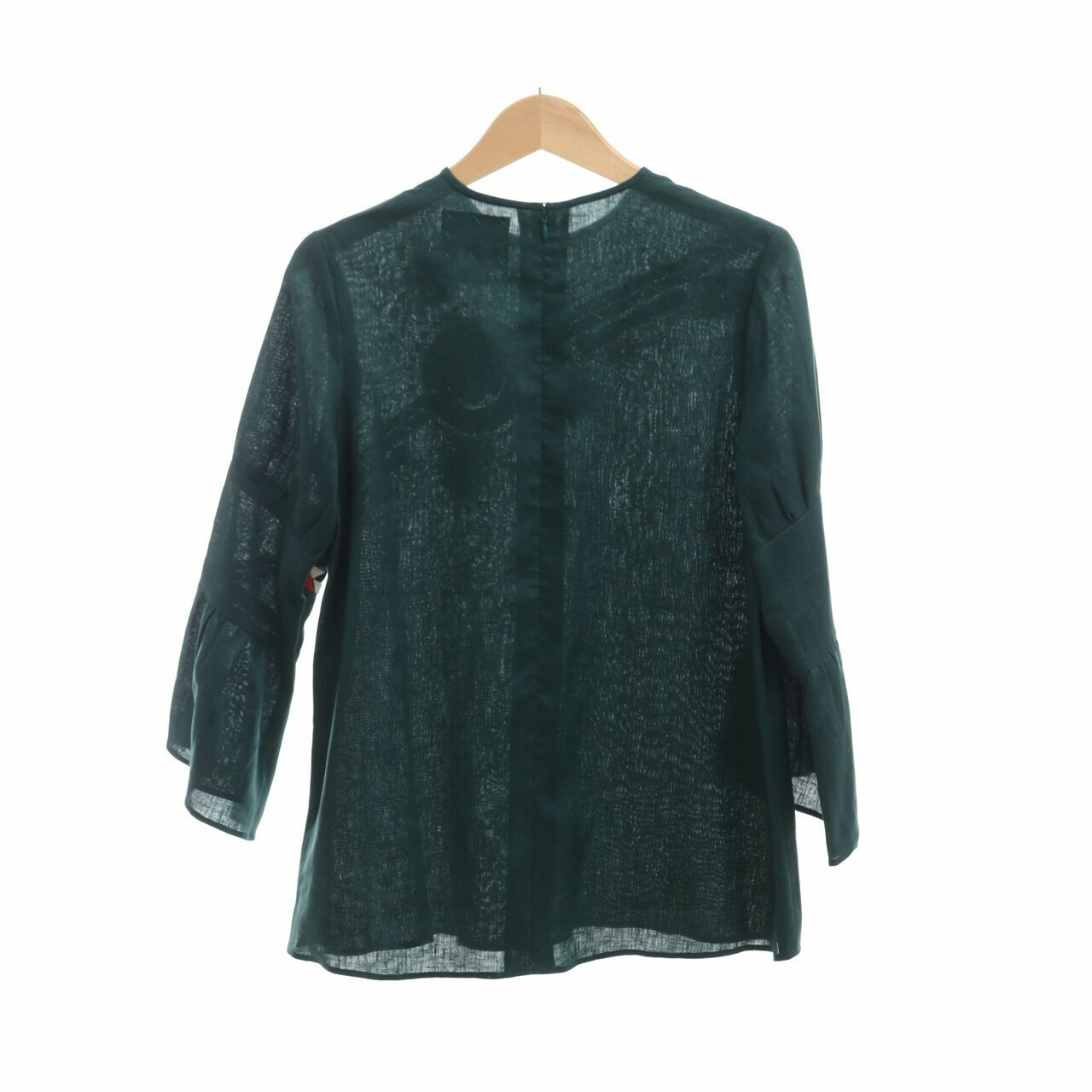 Happa Mel Ahyar Green Embroidered Blouse