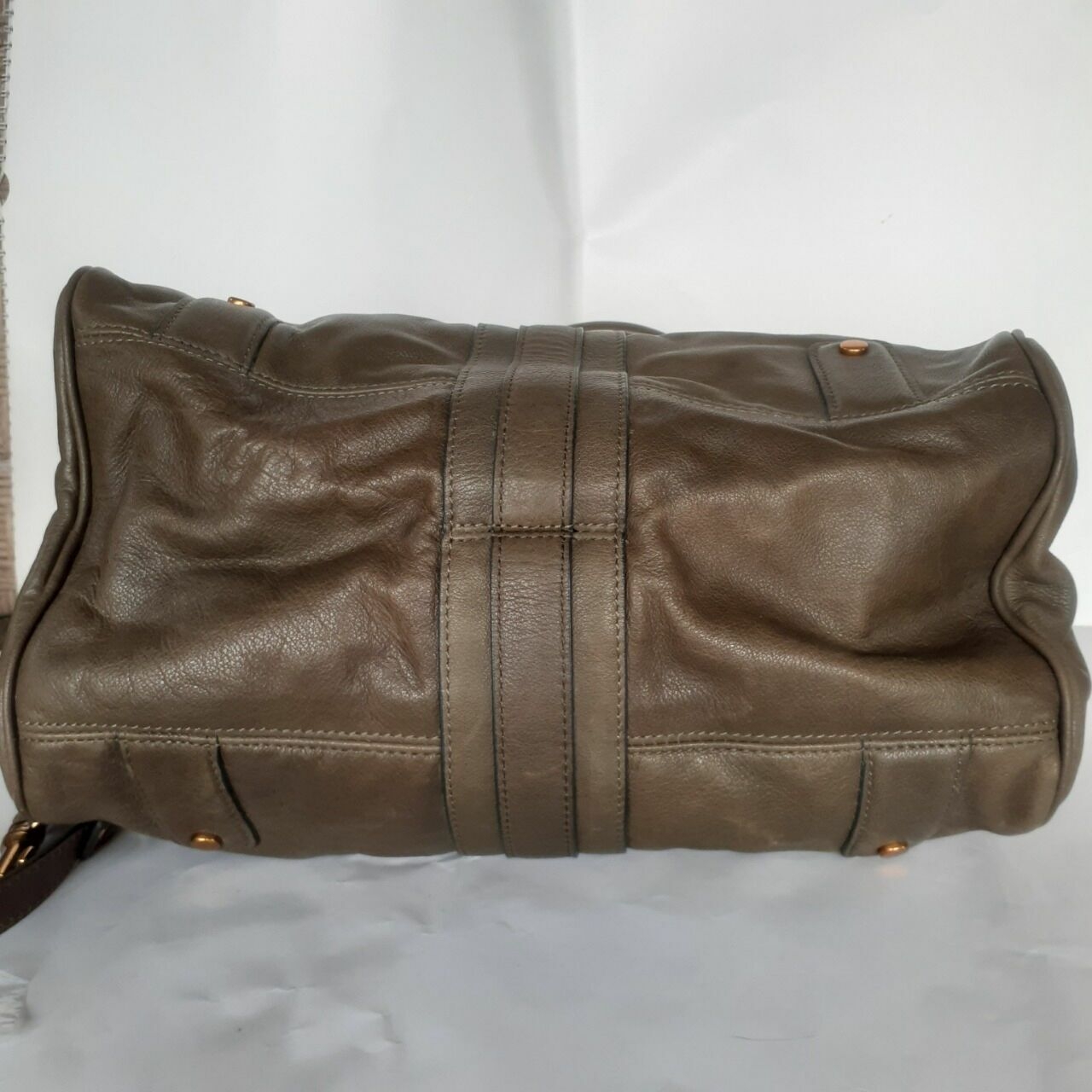 Rabeanco Olive Leather Handbag