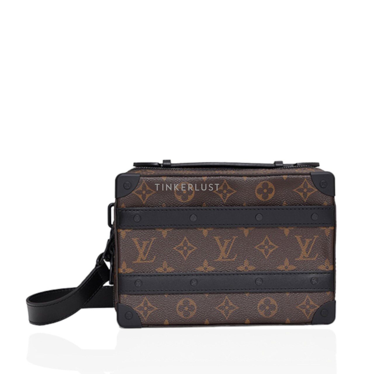 Louis Vuitton Monogram Macassar Handle Soft Trunk Bag in Brown Coated Canvas BHW Sling Bag