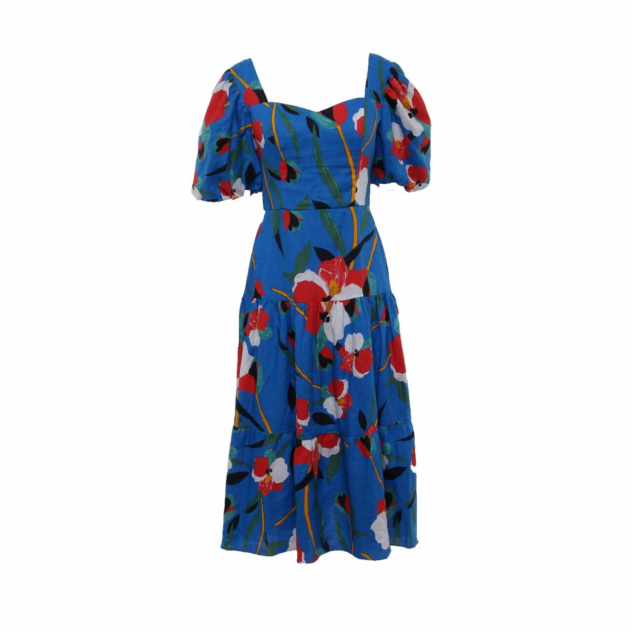Poise24 Blue Floral Long Dress